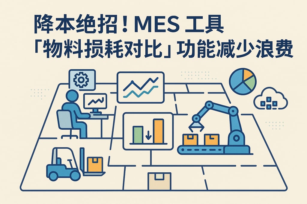 降本绝招！MES 工具「物料损耗对比」功能减少浪费